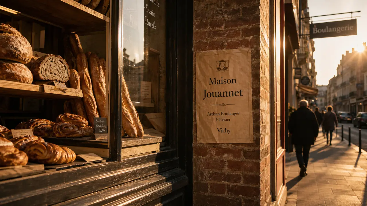 Boulangerie Jouannet Vichy : pains maison, vitrine et baguettes