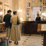 Entrée de l’hôtel Aletti Vichy, style Belle Époque