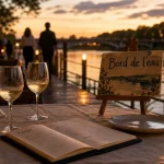 Restaurant au bord de l eau Vichy, terrasse sur l Allier, vue sur le fleuve