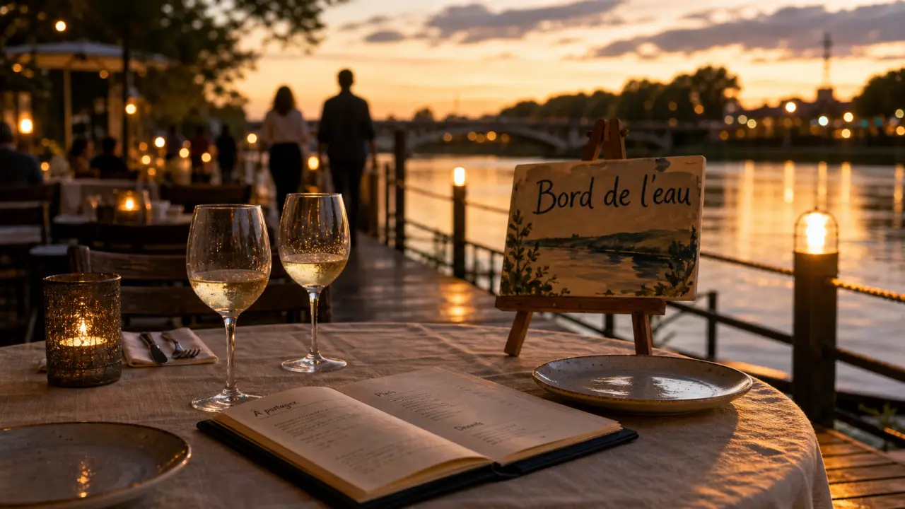 Restaurant au bord de l eau Vichy, terrasse sur l Allier, vue sur le fleuve