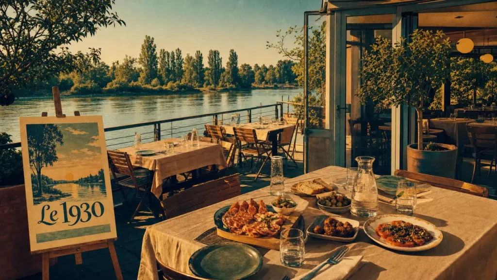Restaurant le sporting vichy, terrasse au bord de l’Allier à Bellerive-sur-Allier