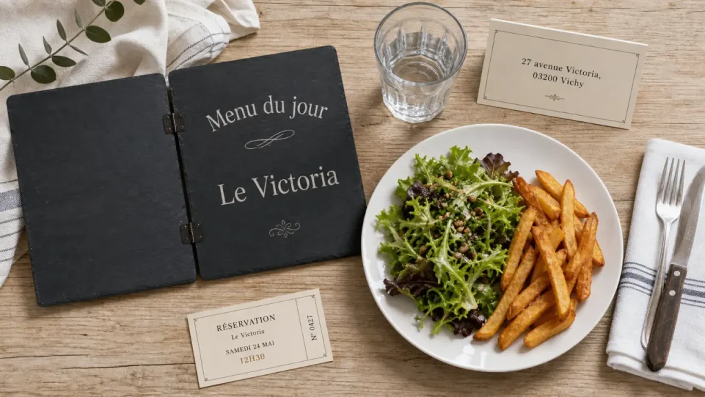 Restaurant le victoria vichy : menu du jour, adresse et plats