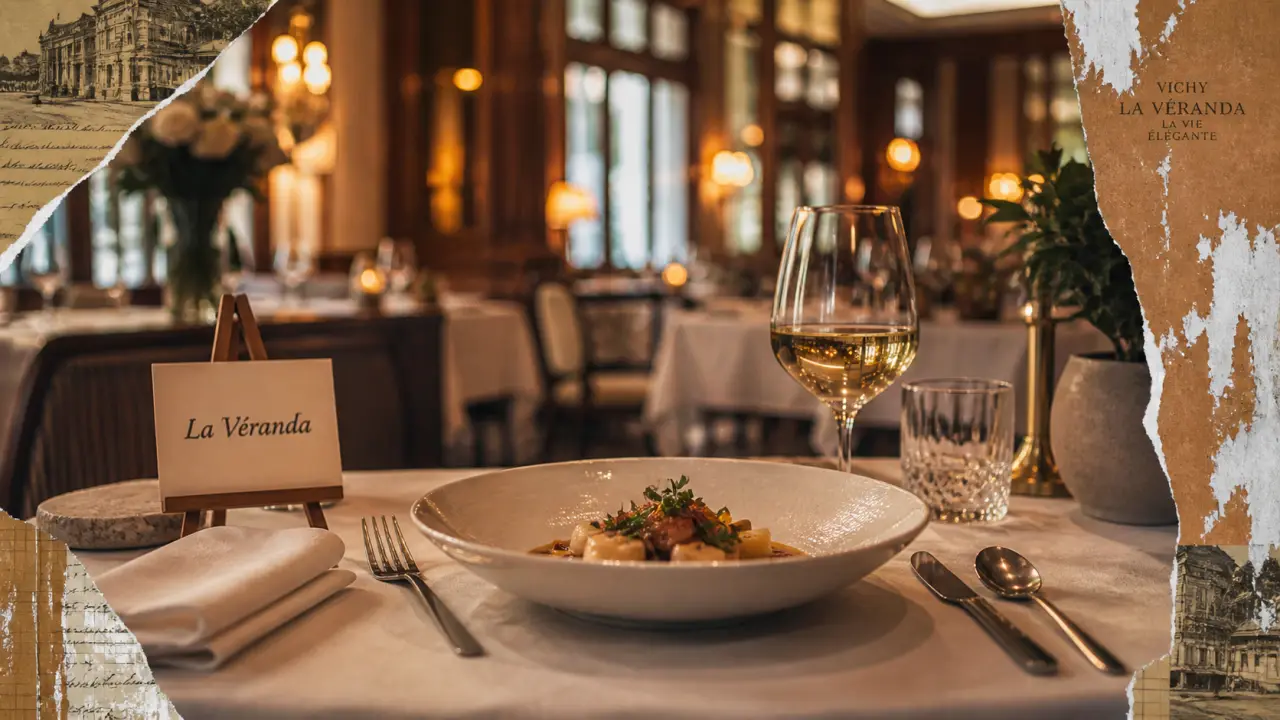 Aletti Palace Vichy restaurant La Véranda et Ascot Bar, salle élégante