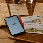 ancv restaurant vichy : chèques-vacances sur table