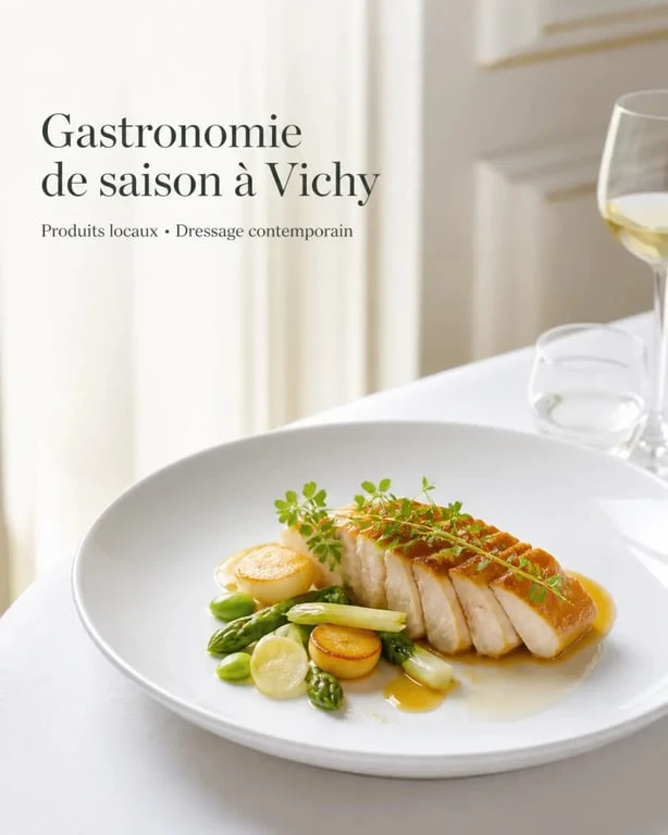 Restaurant la table d antoine vichy, assiette gastronomique française de saison