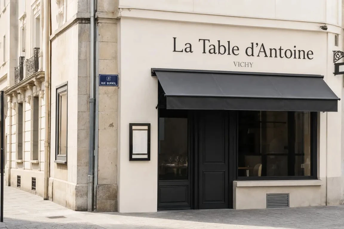 Restaurant la table d antoine vichy, façade du 8 Rue Burnol à Vichy