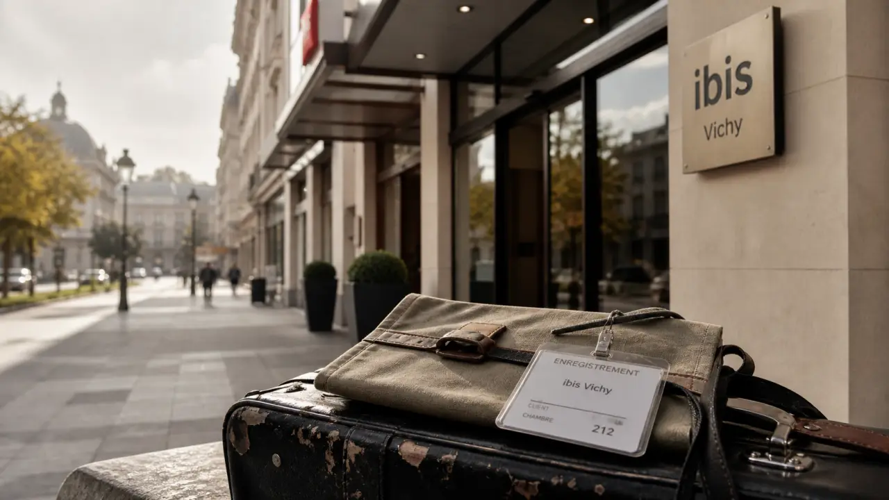hôtel vichy ibis, entrée d’hôtel à Vichy