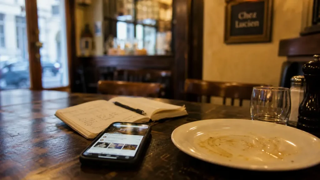 Restaurant chez lucien Vichy : avis clients sur smartphone avant réservation