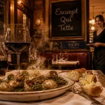 restaurant l'escargot qui tette vichy : escargots fumants en bistrot