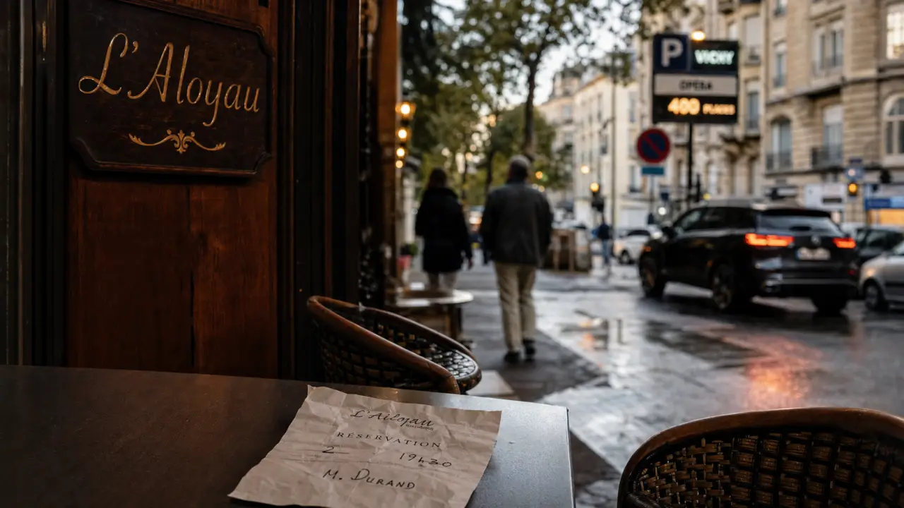 restaurant l'aloyau vichy : pancarte et accès pratique