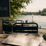 restaurant l'aventure vichy sur la terrasse au bord de l’Allier