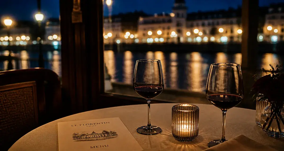 Restaurant Vichy Saint-Valentin : table romantique au bord de l’Allier