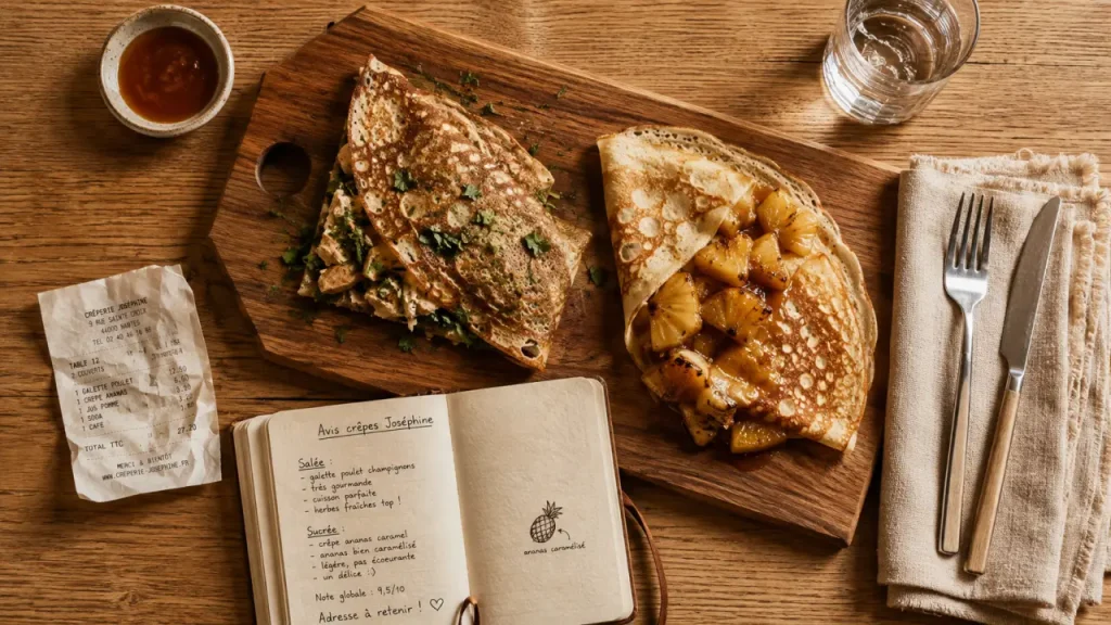 Avis sur restaurant Joséphine Vichy : crêpes généreuses