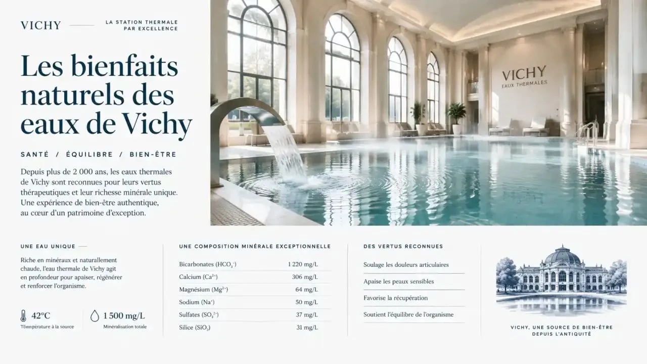Intérieur d'un hôtel spa à Vichy tout compris pour un séjour bien-être