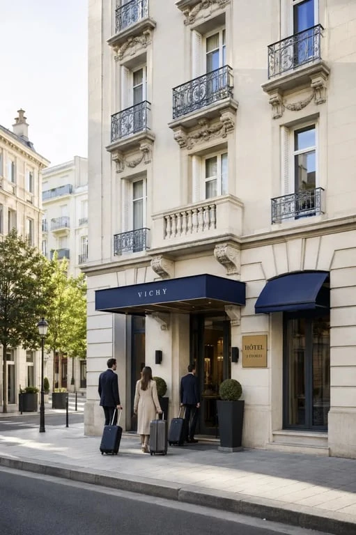 Hôtel kyriad vichy en façade au centre de Vichy