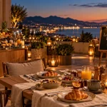 Hotel des Nations Vichy restaurant : petit-déjeuner et lounge bar sur la terrasse