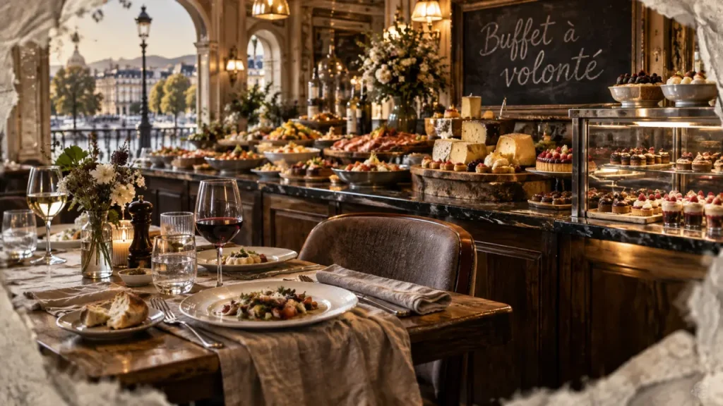 Restaurant à volonté Vichy : buffet à volonté en salle