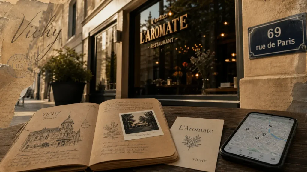 Restaurant l'aromate vichy : adresse et carte