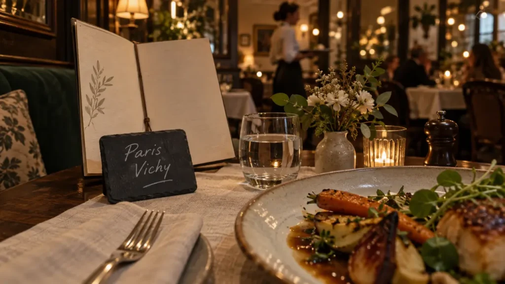 Restaurant paris vichy à vichy : table, menu et cuisine de saison