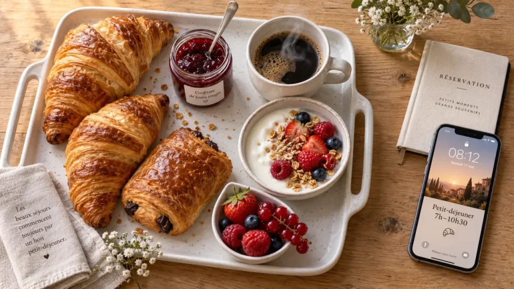 Hotel de grignan vichy restaurant : petit-déjeuner sur place