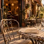 restaurant le riad vichy, terrasse et entrée, cuisine marocaine
